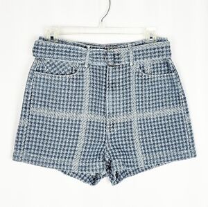 GRLFRND Nico belted woven shorts